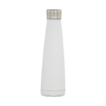 Gourde isotherme personnalisée de qualité en acier 500 ml Avenue Port couleur blanc deuxième vue