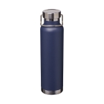 Gourde isotherme en acier avec large ouverture 650 ml Avenue Lake couleur bleu deuxième vue frontale