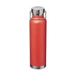 Gourde isotherme en acier avec large ouverture 650 ml Avenue Lake couleur rouge deuxième vue frontale