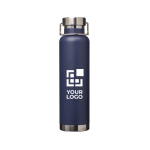 Gourde isotherme en acier avec large ouverture 650 ml Avenue Lake avec zone d'impression