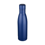 Gourde isotherme de qualité en acier inoxydable 500 ml Avenue Lane couleur bleu deuxième vue frontale