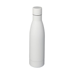 Gourde isotherme de qualité en acier inoxydable 500 ml Avenue Lane couleur blanc deuxième vue frontale