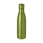 Gourde isotherme de qualité en acier inoxydable 500 ml Avenue Lane couleur vert deuxième vue frontale