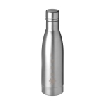Gourde isotherme de qualité en acier inoxydable 500 ml Avenue Lane couleur argenté deuxième vue