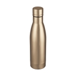 Gourde isotherme de qualité en acier inoxydable 500 ml Avenue Lane couleur champagne deuxième vue frontale