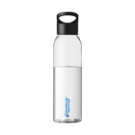 Gourdes personnalisées en tritan avec capuchon à vis 650 ml Sunset couleur noir vue avec impression sérigraphique