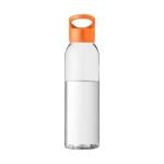 Gourdes personnalisées en tritan avec capuchon à vis 650 ml Sunset couleur orange deuxième vue frontale