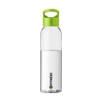 Gourdes personnalisées en tritan avec capuchon à vis 650 ml Sunset couleur vert lime vue avec impression sérigraphique