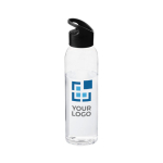 Gourdes personnalisées en tritan avec capuchon à vis 650 ml Sunset avec zone d'impression