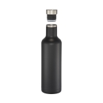 Gourde isotherme personnalisée élégante en acier 750 ml Avenue Road couleur noir deuxième vue