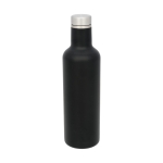 Gourde isotherme personnalisée élégante en acier 750 ml Avenue Road couleur noir troisième vue