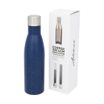 Bouteille thermique publicitaire tachetée 500 ml Avenue Lane Trend couleur bleu
