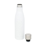 Bouteille thermique publicitaire tachetée 500 ml Avenue Lane Trend couleur blanc deuxième vue