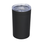 Verre thermos en acier avec fermeture antidérapante 330ml Coffee Club couleur noir deuxième vue frontale