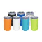 Verre thermos en acier avec fermeture antidérapante 330ml Coffee Club couleur turquoise deuxième vue en couleurs