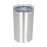 Verre thermos en acier avec fermeture antidérapante 330ml Coffee Club couleur argenté deuxième vue frontale