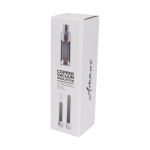 Gourde isotherme personnalisée sans condensation 510 ml Avenue Centre couleur bleu deuxième vue avec boîte