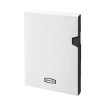 Carnet de notes A4 qualité supérieure, pages lignées A4 JournalBooks couleur noir vue avec boîte
