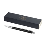 Stylo promotionnel bicolore de base à l'Encre Bleue Parker Vector couleur noir