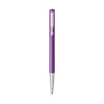 Stylo roller élégant de marque Parker à encre noire Parker Vector couleur violet deuxième vue frontale