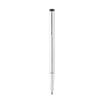 Stylo Parker en acier avec design exclusif à encre noire Vector Inox couleur argenté vue frontale