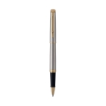 Stylo haute qualité pour entreprises à encre noire Waterman Hémisphère couleur doré vue frontale