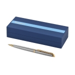 Stylo en acier de haute qualité avec encre bleue Waterman Hémisphère couleur doré deuxième vue
