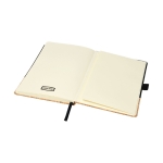 Carnet élégant en liège A5 avec des pages lignées JournalBooks Cork couleur noir troisième vue