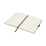 Carnet élégant en liège A5 avec des pages lignées JournalBooks Cork couleur noir
