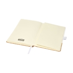 Carnet élégant en liège A5 avec des pages lignées JournalBooks Cork couleur blanc troisième vue