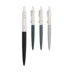 Stylo mat avec finition chromée à l'encre bleue Parker Jotter XL couleur noir deuxième vue en couleurs