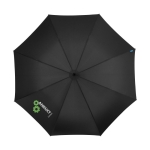 Parapluie au design exclusif avec sac assorti Ø130 Marksman Ellerston couleur noir deuxième vue impression sérigraphique