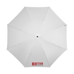 Parapluie au design exclusif avec sac assorti Ø130 Marksman Ellerston couleur blanc deuxième vue impression sérigraphique