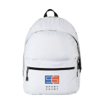 Sac à dos publicitaire de style enfantin de plusieurs couleurs Teens couleur blanc deuxième vue impression sérigraphique