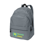 Sac à dos publicitaire de style enfantin de plusieurs couleurs Teens couleur gris deuxième vue impression sérigraphique