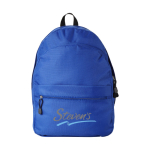 Sac à dos publicitaire de style enfantin de plusieurs couleurs Teens couleur bleu roi deuxième vue impression sérigraphique