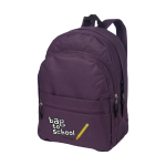 Sac à dos publicitaire de style enfantin de plusieurs couleurs Teens vue impression sérigraphique
