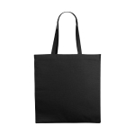 Sac coton coloré à poignées longues 220 g/m2 Cotton Plus Colors couleur noir vue impression avec logo