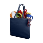 Sac coton coloré à poignées longues 220 g/m2 Cotton Plus Colors couleur bleu vue impression sérigraphique