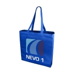 Sac coton coloré à poignées longues 220 g/m2 Cotton Plus Colors couleur bleu roi vue impression sérigraphique