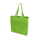 Sac coton coloré à poignées longues 220 g/m2 Cotton Plus Colors couleur vert lime deuxième vue frontale