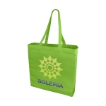 Sac coton coloré à poignées longues 220 g/m2 Cotton Plus Colors couleur vert lime vue impression sérigraphique