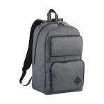 Sac à dos pour PC de 15,6´´ en polyester 600D Business Style couleur gris deuxième vue frontale