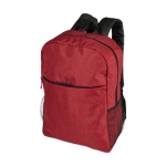 Sacs à dos design pour PC de 15,6´´ en polyester 600D Business Casual couleur rouge deuxième vue frontale