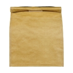 Grand sac isotherme rétro pour jusqu'à 12 canettes Big Paper couleur marron deuxième vue frontale