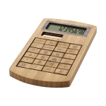 Calculatrice personnalisable en bambou à 8 chiffres Bamboo couleur bois
