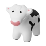 Balle antistress en forme de vache pour merchandising Moo couleur blanc deuxième vue frontale