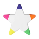 Surligneur publicitaire fluorescent en forme d'étoile Star couleur blanc