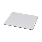 Tapis de souris publicitaire en plastique recyclé Reciclo couleur blanc deuxième vue frontale