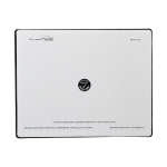 Tapis de souris publicitaire en plastique recyclé Reciclo couleur blanc